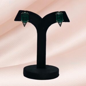 Zoey emrald moissanite studs - Image 1